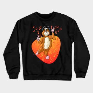 Guinea Pig Music Lover Crewneck Sweatshirt